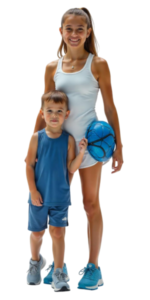 Monitora con niño